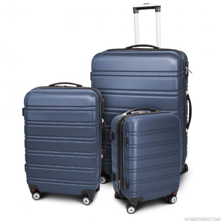 Zestaw Walizek Podróżnych ABS MOVEMANIA Naru 76 x 51 x 31 cm - Niebieski